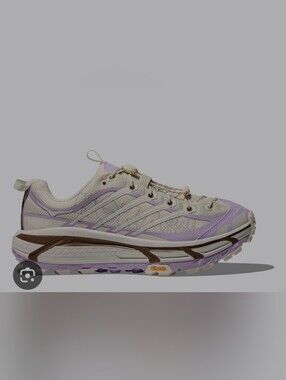 Hoka Mafate Three 2 Unisex M5 W6 Alabaster - Iris Flower